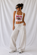 Tampa Bay Square Neck Crop Tank Top, Football Game Day Top, Women’s Tailgate Shirt, Football Season