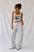 Philadelphia Square Neck Crop Tank Top, Football Game Day Top, Women’s Tailgate Shirt, Football Seas