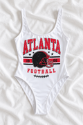 Atlanta Football One-Piece Swimsuit – Women’s Game Day Swimwear