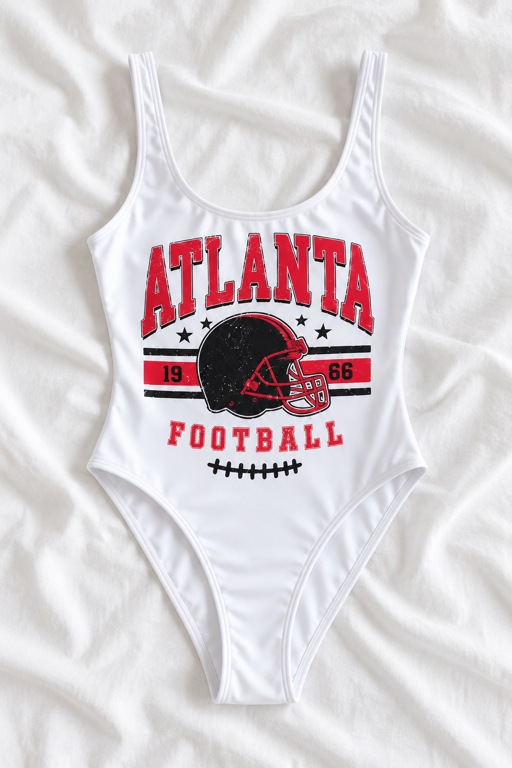 Atlanta Football One-Piece Swimsuit – Women’s Game Day Swimwear