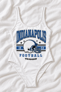 Indianapolis Football One-Piece Swimsuit – Women’s Game Day Swimwear