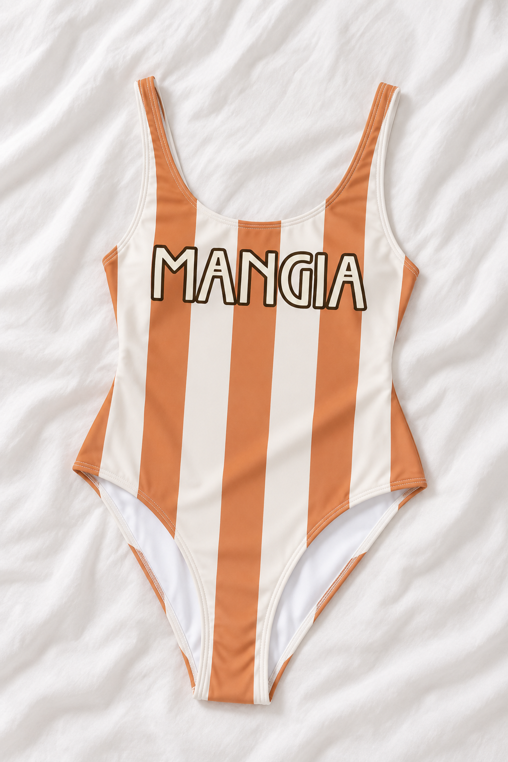 Mangia Striped One Piece Swimsuit – Italian Summer Minimal Swimwear