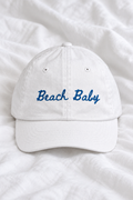 Beach Baby Embroidered Kids Cap | Adjustable Cotton Baseball Hat