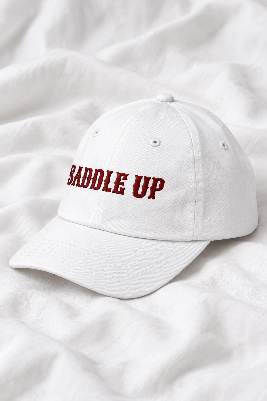 Saddle Up Embroidered Kids Cap | Adjustable Cotton Baseball Hat