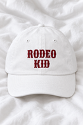 Rodeo Kid Embroidered Kids Cap | Adjustable Cotton Baseball Hat