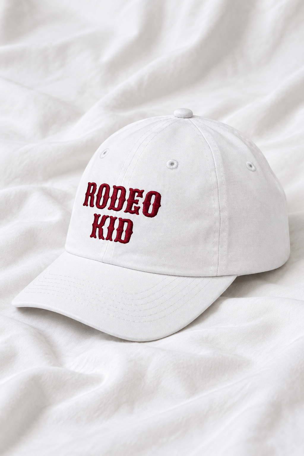 Rodeo Kid Embroidered Kids Cap | Adjustable Cotton Baseball Hat