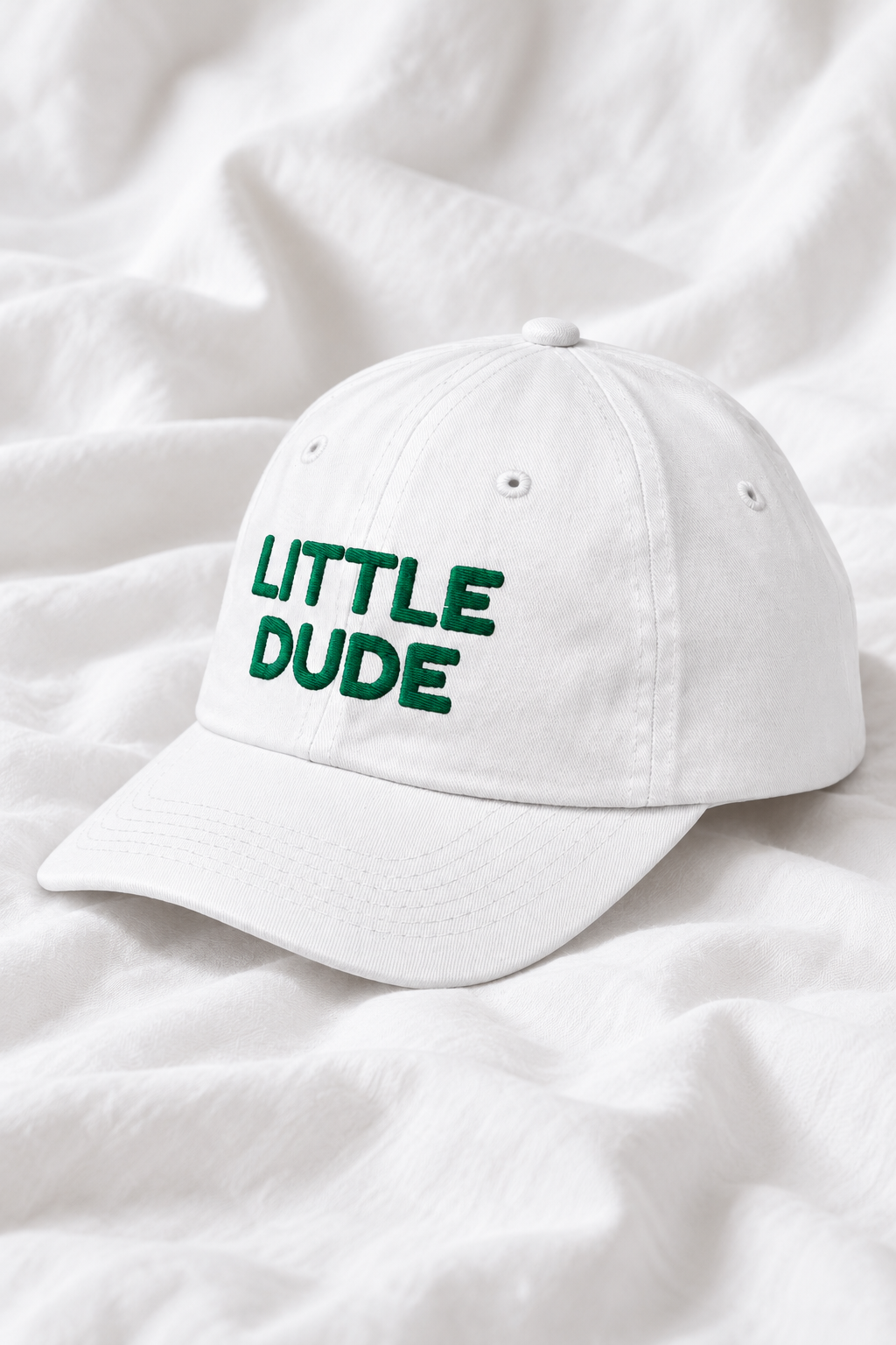 Little Dude Embroidered Kids Cap | Adjustable Cotton Baseball Hat