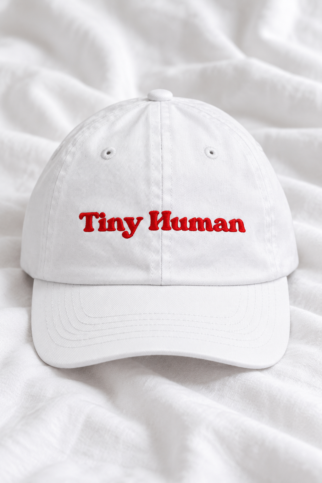 Tiny Human Embroidered Kids Cap | Adjustable Cotton Baseball Hat