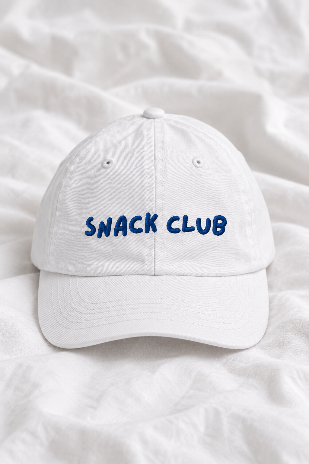 Snack Club Embroidered Kids Cap | Adjustable Cotton Baseball Hat