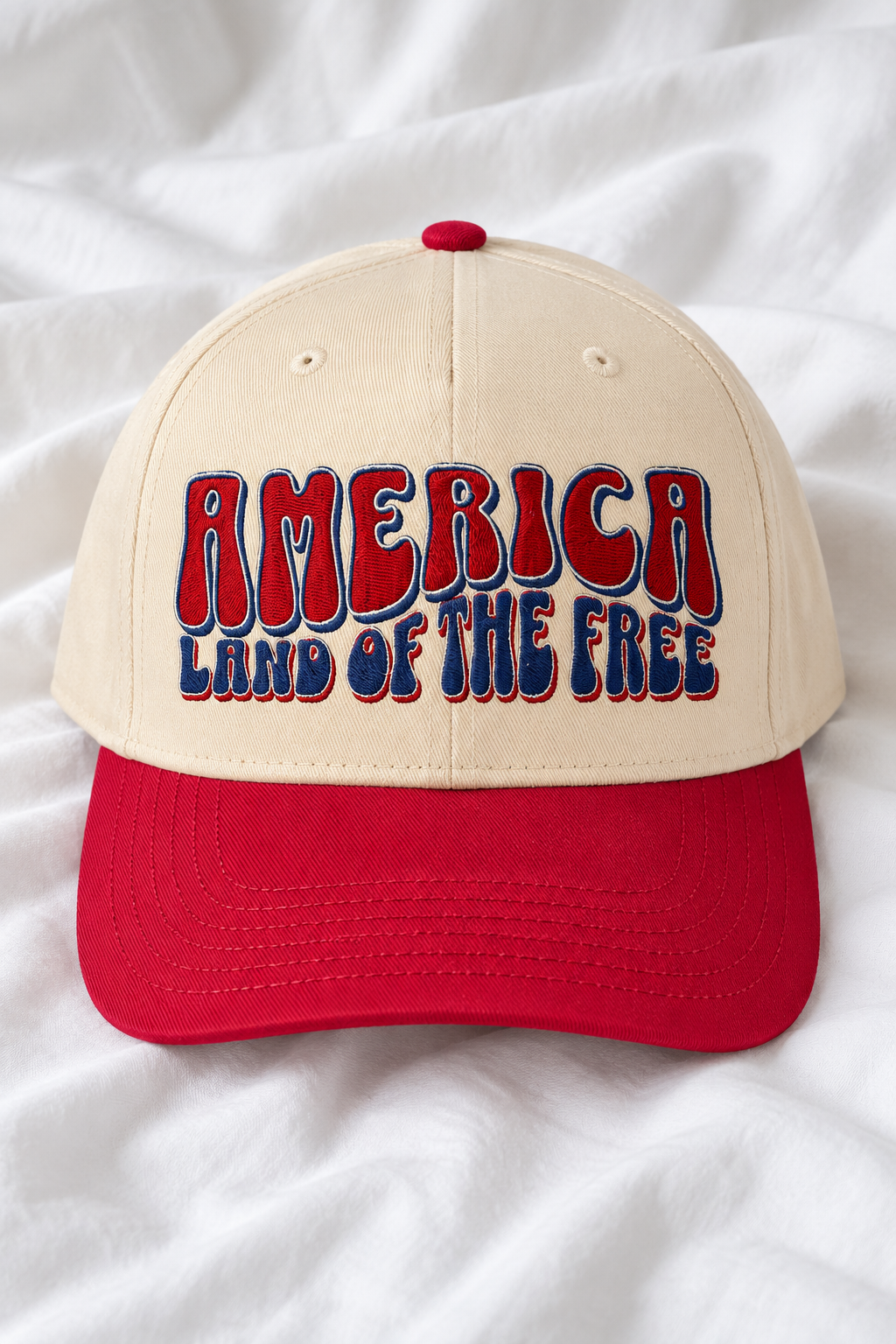America Embroidered 5-Panel Cap | Adjustable Mid-Profile Snapback Hat