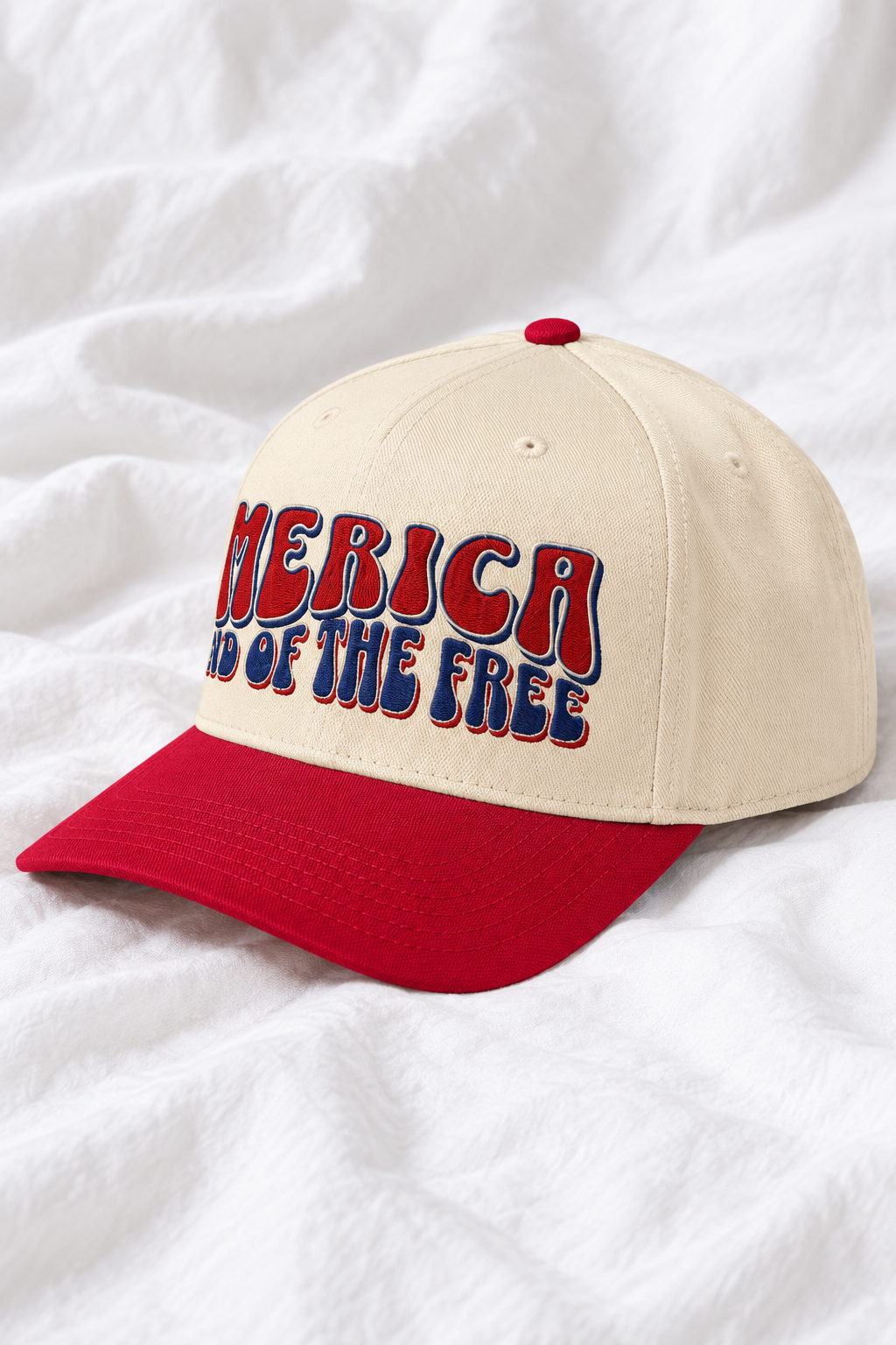 America Embroidered 5-Panel Cap | Adjustable Mid-Profile Snapback Hat