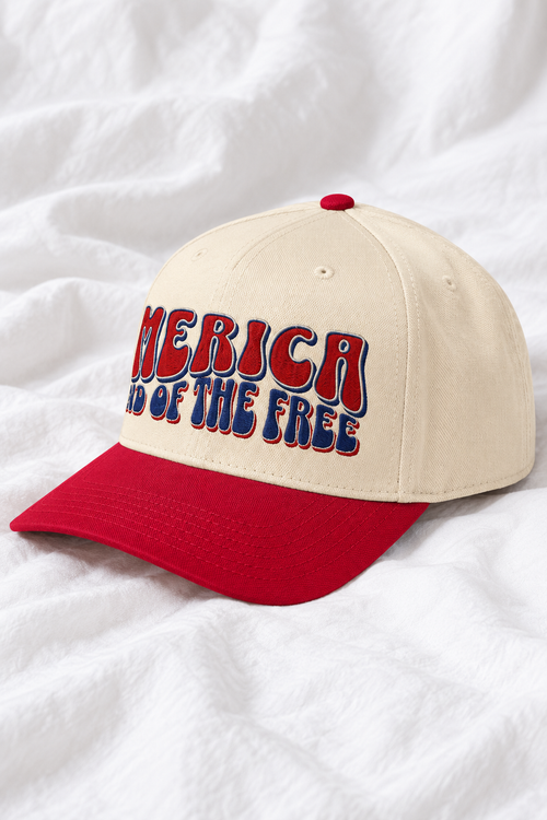 America Embroidered 5-Panel Cap | Adjustable Mid-Profile Snapback Hat