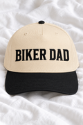 Biker Dad Embroidered 5-Panel Cap | Adjustable Mid-Profile Snapback Hat