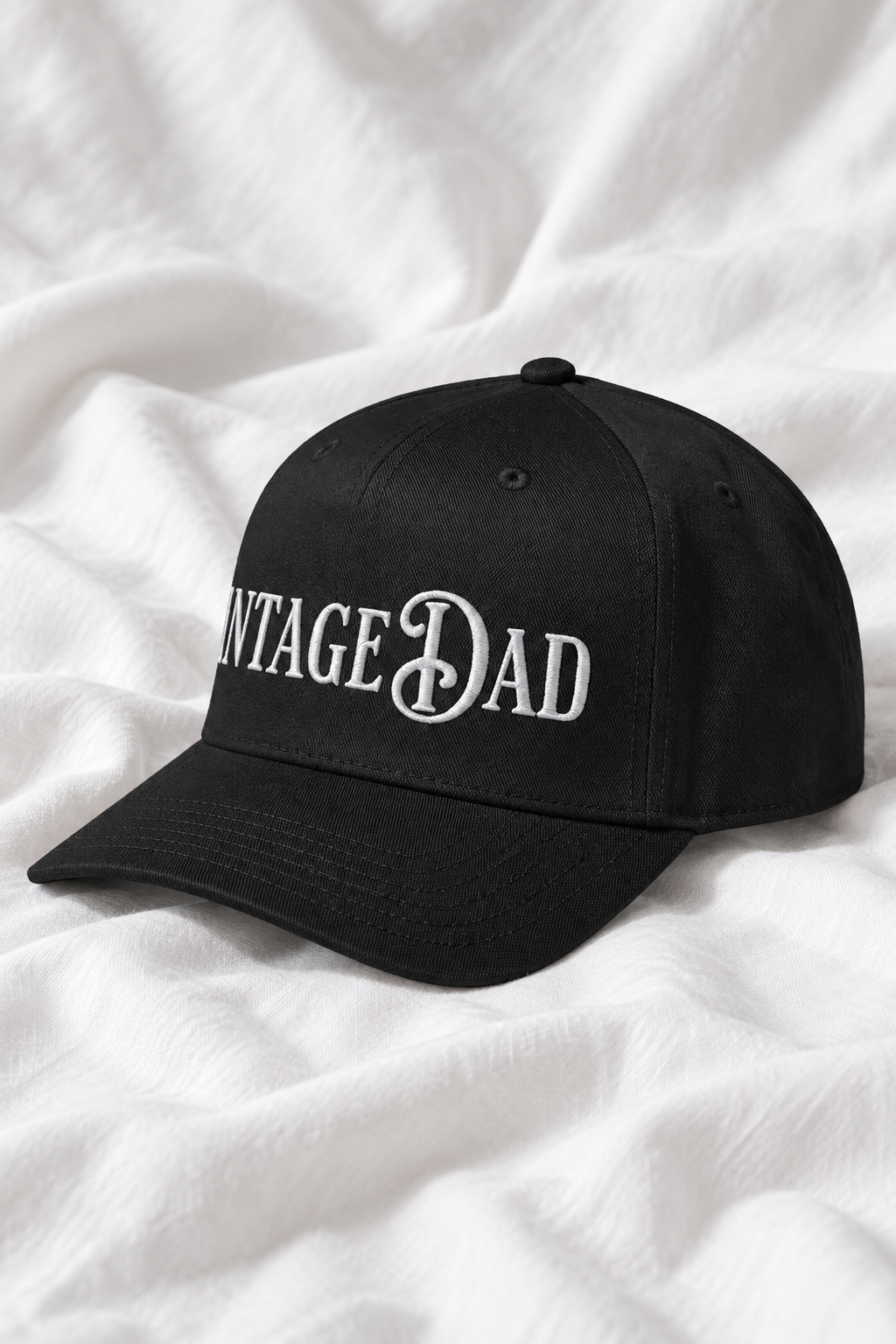 Vintage Dad Embroidered 5-Panel Cap | Adjustable Mid-Profile Snapback Hat