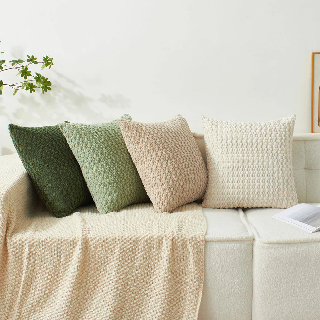 Textured Corduroy Throw Pillow Cover