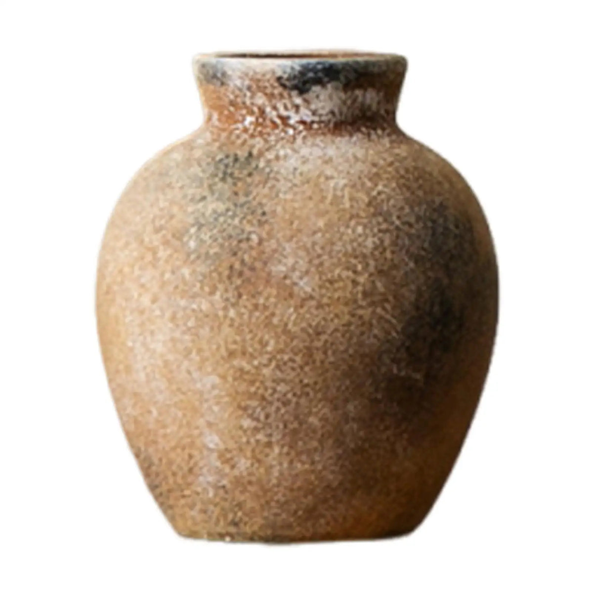 Rustic Wabi Sabi Ceramic Vase – Vintage Textured Decorative Vase