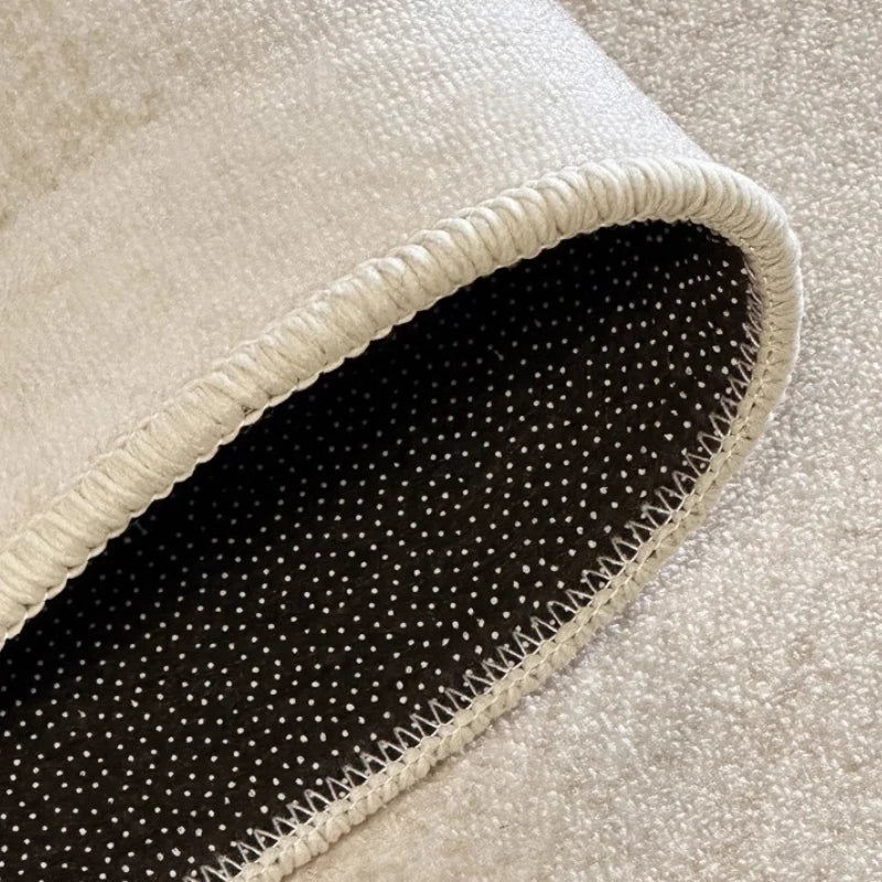 French Retro Irregular Area Rug – Luxury Textured Living Room & Bedroom Rug