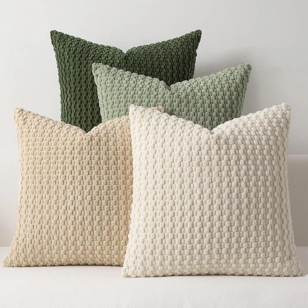 Textured Corduroy Throw Pillow Cover
