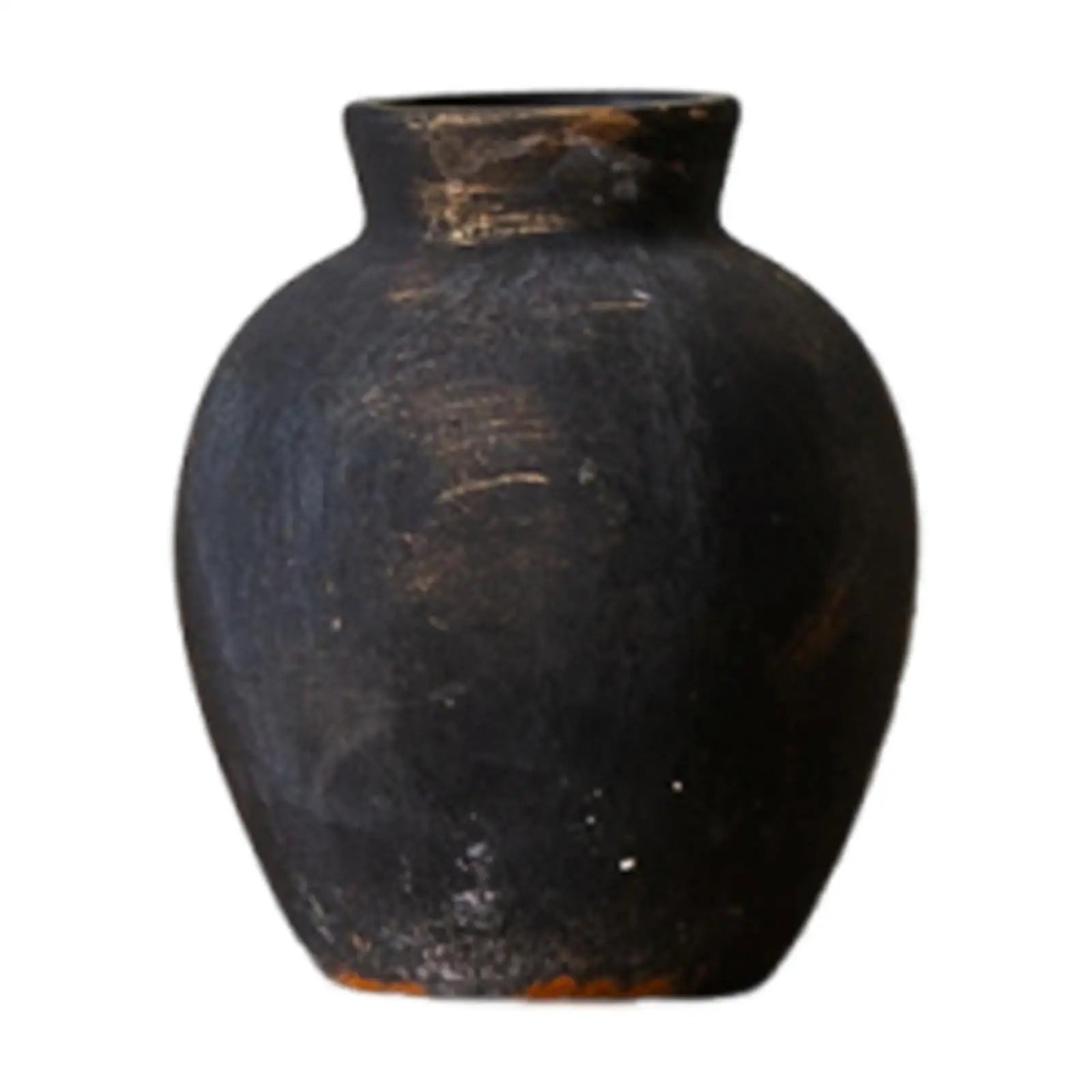 Rustic Wabi Sabi Ceramic Vase – Vintage Textured Decorative Vase