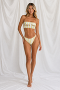 Capri Sun Bandeau Bikini Set – Striped Italian Summer Swimsuit