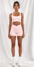 Women's High Rise Pocket Biker Shorts | Athletic Performance Workout Shorts