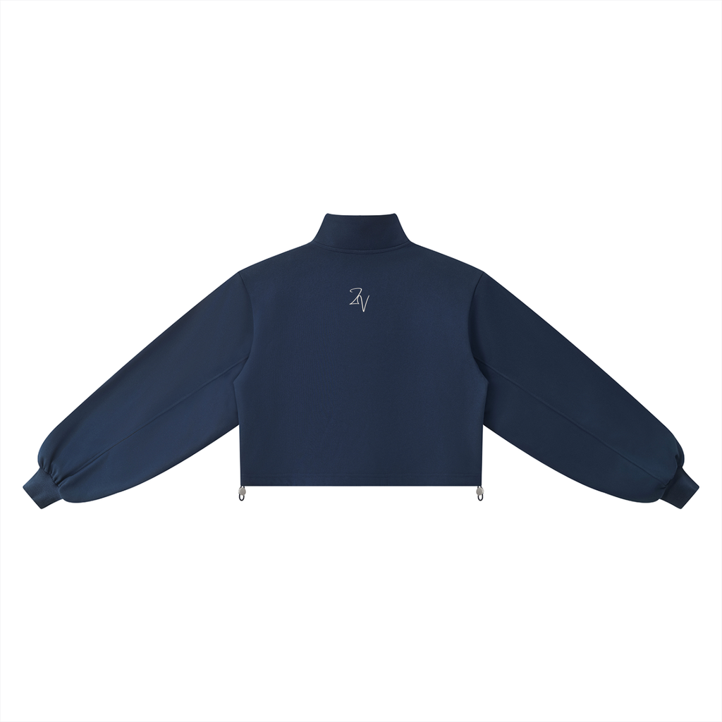 Women's Mock-Neck Quarter-Zip Sweatshirt | Casual Oversized Pullover