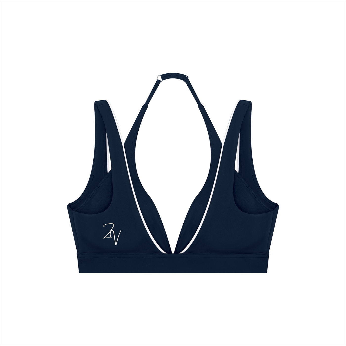 Women's Halter Neck Double Layer Sports Bra | Built-In Padded Athletic Workout Bra