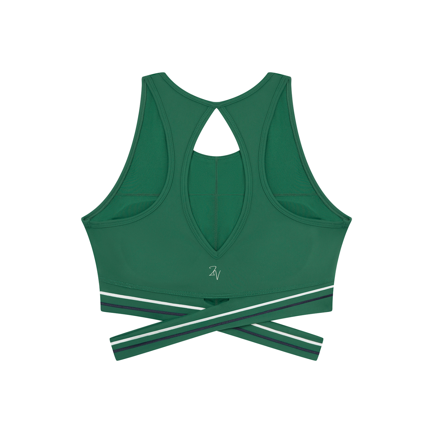 Women's Criss-Cross Band Sports Bra | Built-In Padded Tennis & Workout Bra