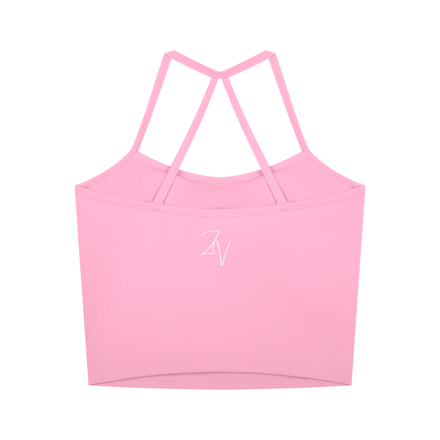 Women's Cross Back Active Crop Tank | Built-In Padded Workout Top