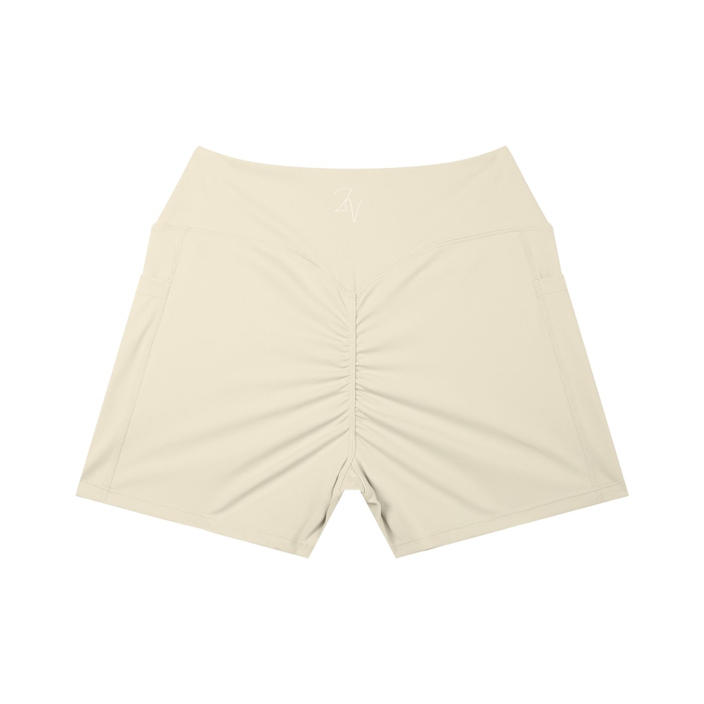Women's High Rise Pocket Biker Shorts | Athletic Performance Workout Shorts