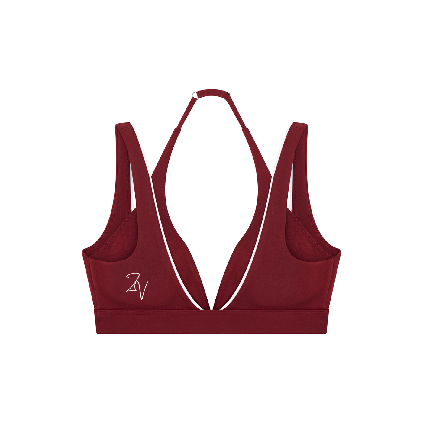 Women's Halter Neck Double Layer Sports Bra | Built-In Padded Athletic Workout Bra