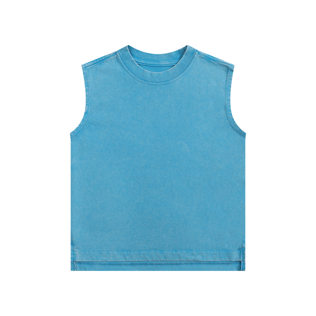 Snow Washed Kids Tank Top | Vintage Cotton Sleeveless Shirt