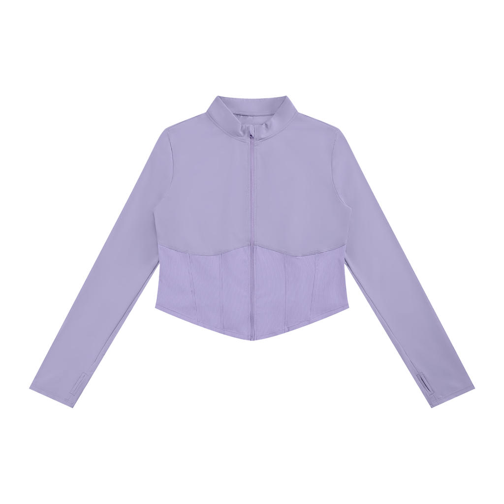 Women's Slim Fit Full-Zip Jacket | Athletic Performance Activewear Jacket