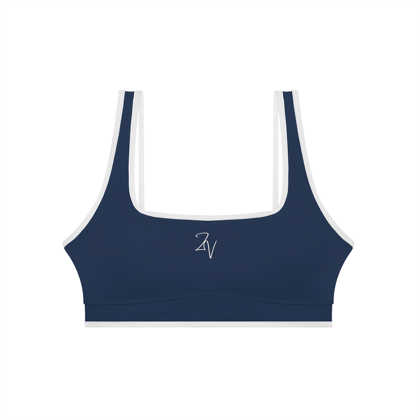 Women's Color Block Sports Bra | Built-In Padded Athletic Workout Bra