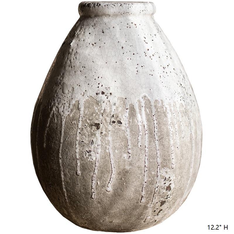 Large Antique Textured Pottery Planter