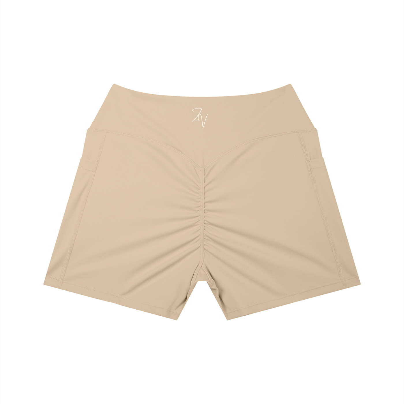 Women's High Rise Pocket Biker Shorts | Athletic Performance Workout Shorts