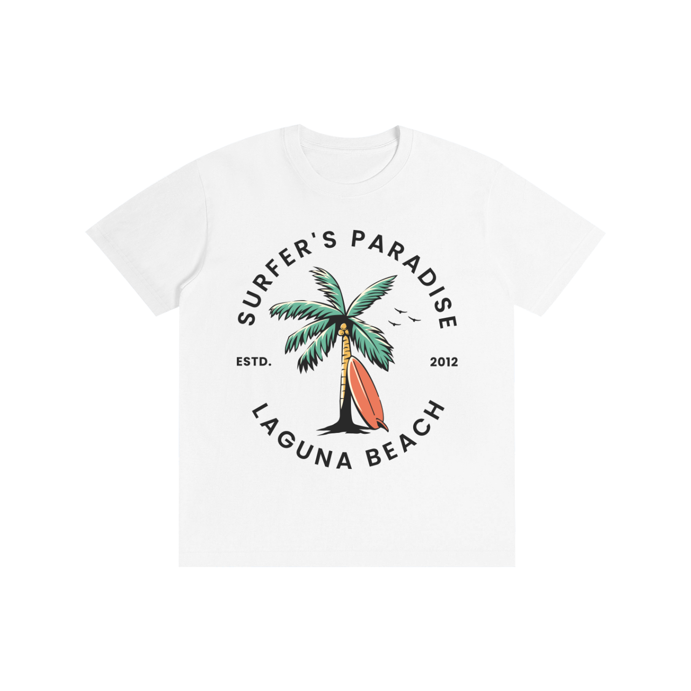 Laguna Beach Surfers Paradise Women's Graphic Tee | 100% Cotton Coastal Beach Shirt