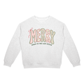 Merry Down to the Last Stitch Unisex Christmas Crewneck Sweatshirt