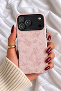 Pink Butterfly iPhone Case – Blush Pink Floral Butterfly Aesthetic Phone Case