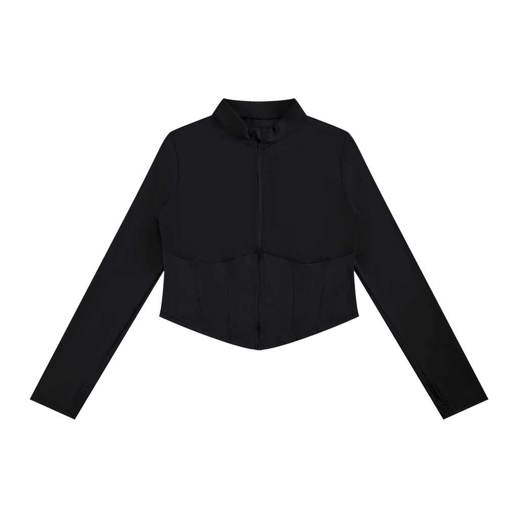 Women's Slim Fit Full-Zip Jacket | Athletic Performance Activewear Jacket