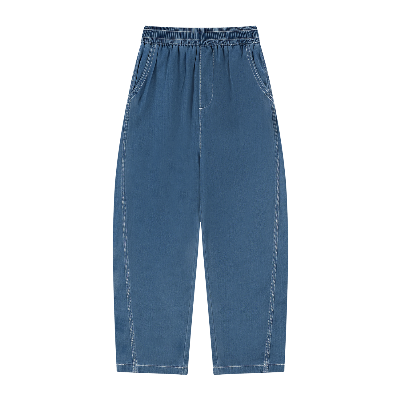 Kids Vintage Wash Straight Leg Jeans | Soft Everyday Denim Pants
