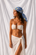 Lemon Bandana Head Scarf | Citrus Hair Scarf & Italian Summer Accessory