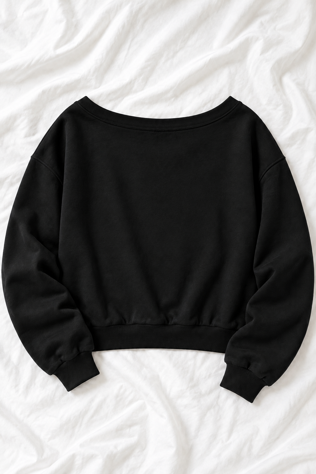 Pretty Little Nightmare Women’s Off-Shoulder Cropped Halloween Sweatshirt