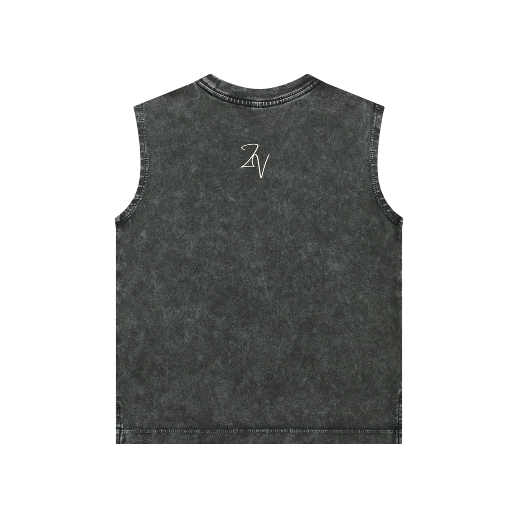 Snow Washed Kids Tank Top | Vintage Cotton Sleeveless Shirt