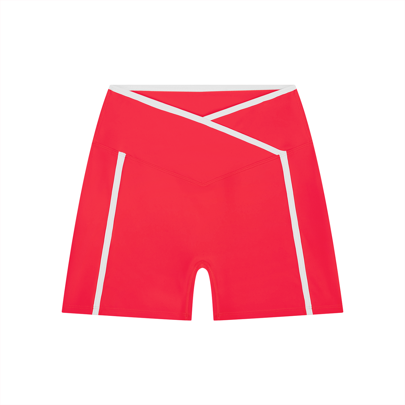 Women's High Rise Color Block Biker Shorts | Athletic Workout Shorts