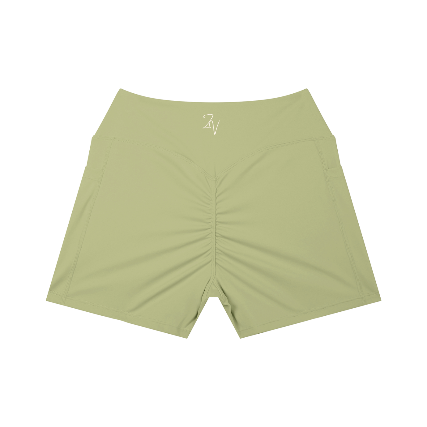 Women's High Rise Pocket Biker Shorts | Athletic Performance Workout Shorts