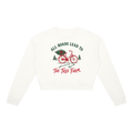 All Roads Lead to the Tree Farm Women's Cropped Christmas Sweatshirt