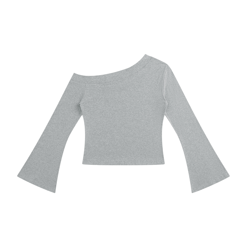 Chicago Football Off-Shoulder Bell Sleeve T-Shirt – Women’s Game Day Top
