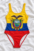 Ecuador Flag One-Piece Swimsuit – Women’s Ecuadorian Flag Swimwear