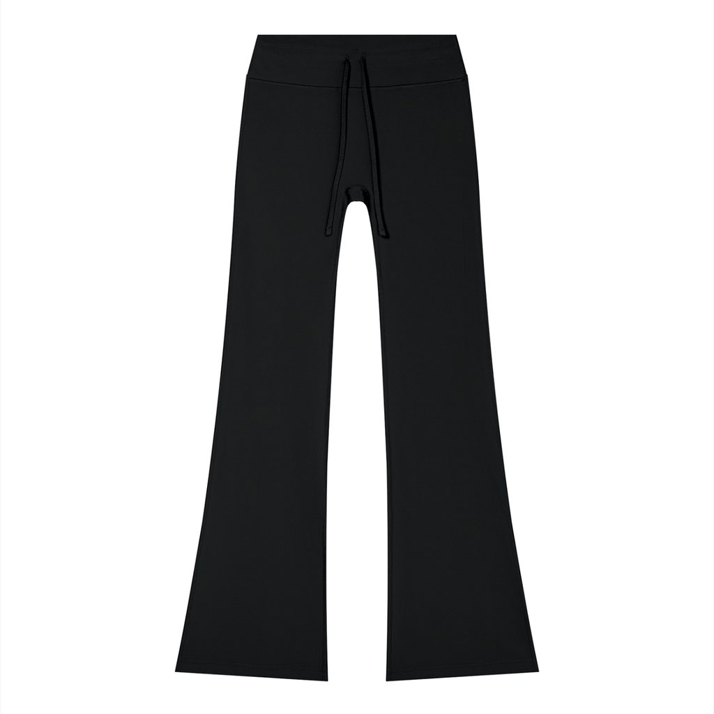 Women's Flared Drawstring Leggings | High Rise Performance Yoga Pants